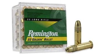 Remington 22 Golden Bullet 22 LR Ammo, 100rd Box