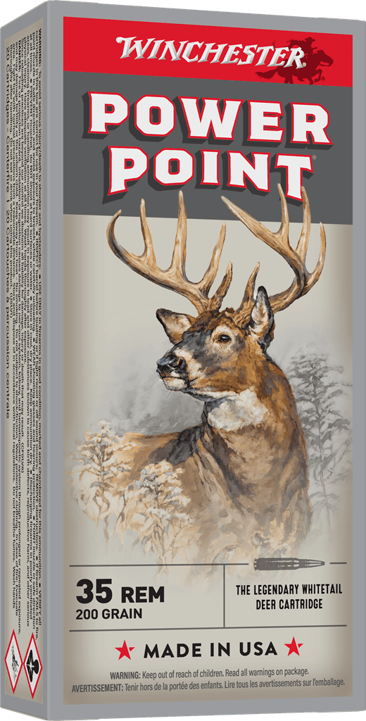 Winchester 35 Remington 200gr Power Point Ammo