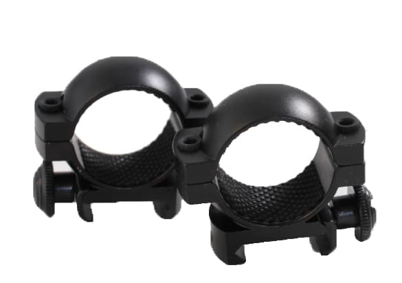 Traditions 1" Medium Matte Weaver Style Scope Rings, Black