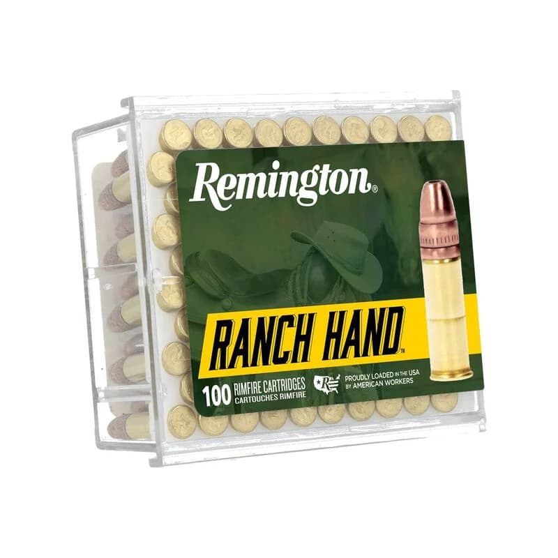 Remington Ranch Hand .22 LR 38gr Plated HP Ammo, 100rd box