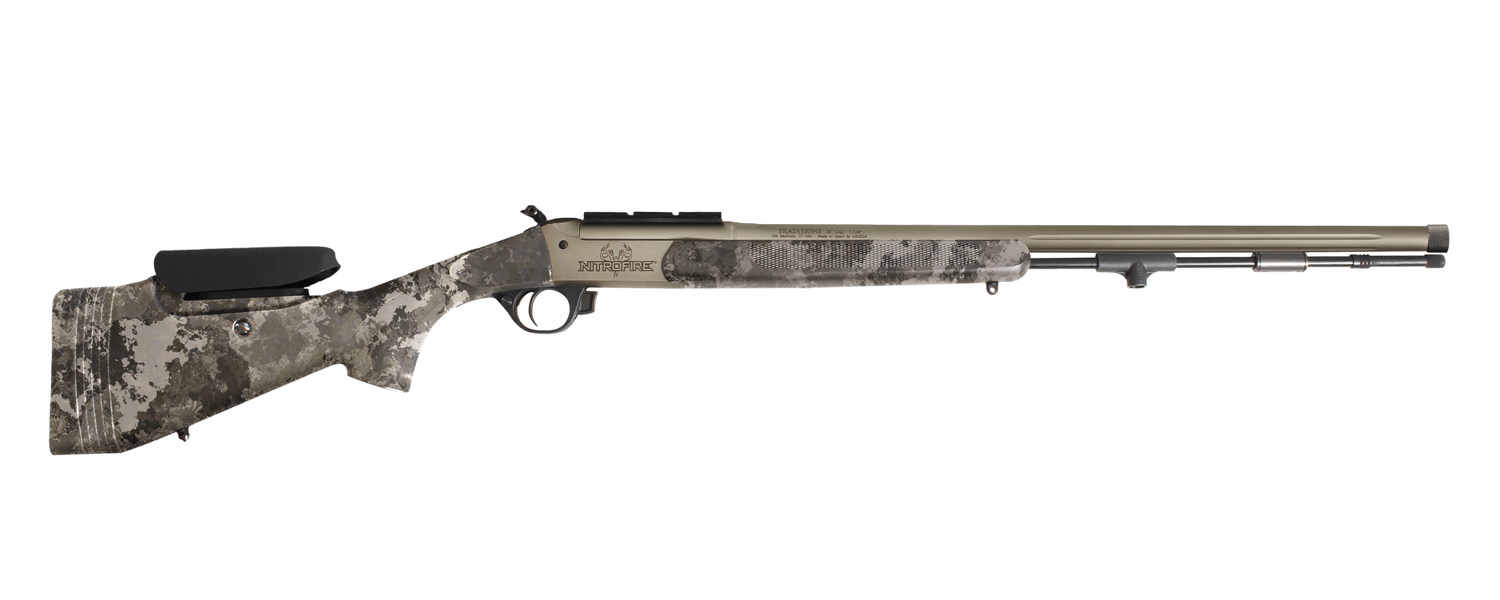 Traditions Nitrofire® Pro Series .50cal Veil Alpine Camo, 26" Tungsten Cerakote