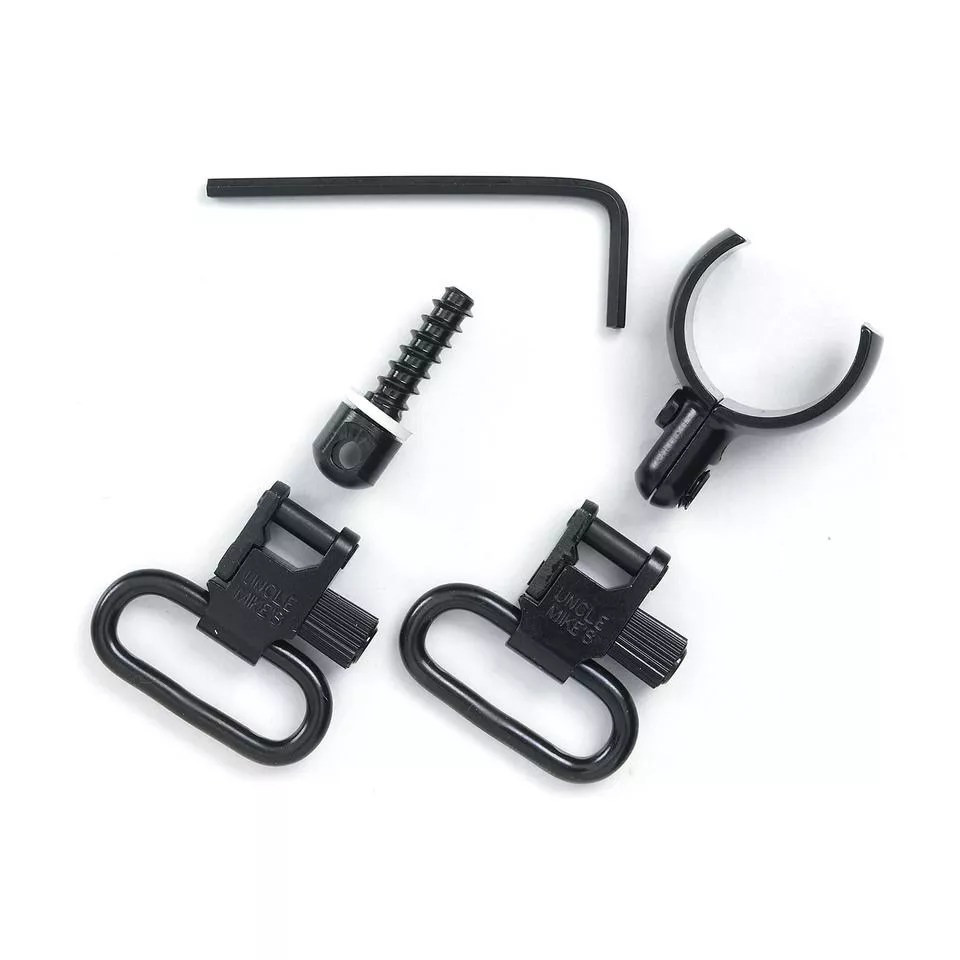 Uncle Mikes 15972 Magnum Band Swivel Set Blued Steel, 1" Loop Size, Quick Detach 115 SG-