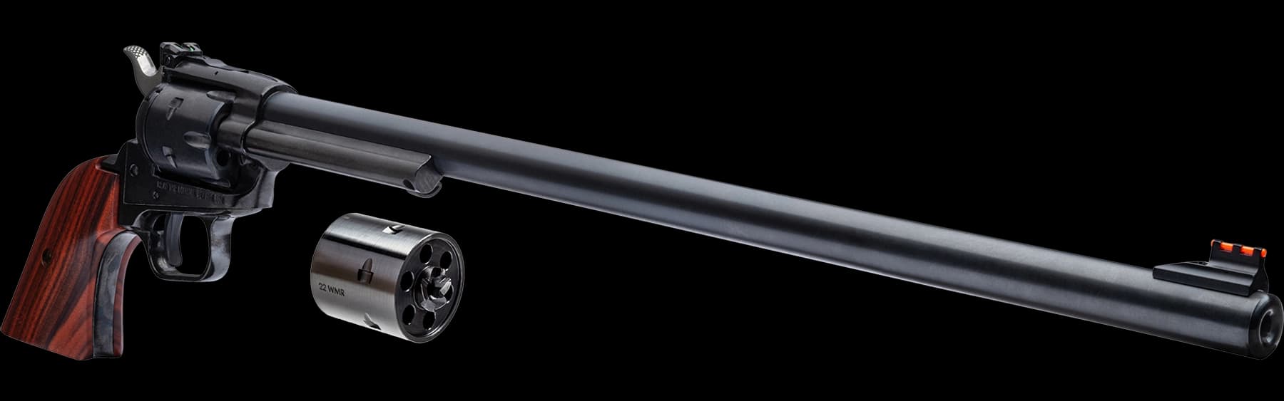 Heritage 16" Rough Rider® .22 LR / .22 WMR Combo Adjustable Sights .22 LR / .22 WMR Two Cylinders Combo, Black Standard, Cocobolo Grip