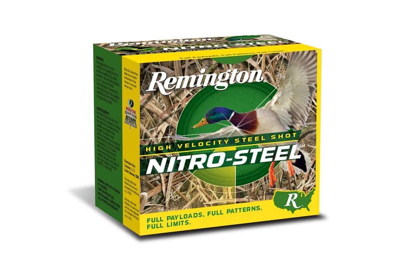 Remington Nitro-Steel® 20ga, 3", 1oz, 4 Shot High-Velocity Magnum Load