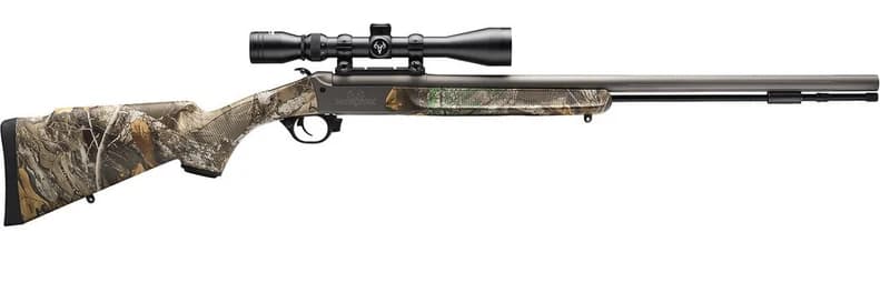 Traditions NitroFire .50 Cal Realtree Edge Camo, 26" Silver Cerakote w/3-9x40 Scope