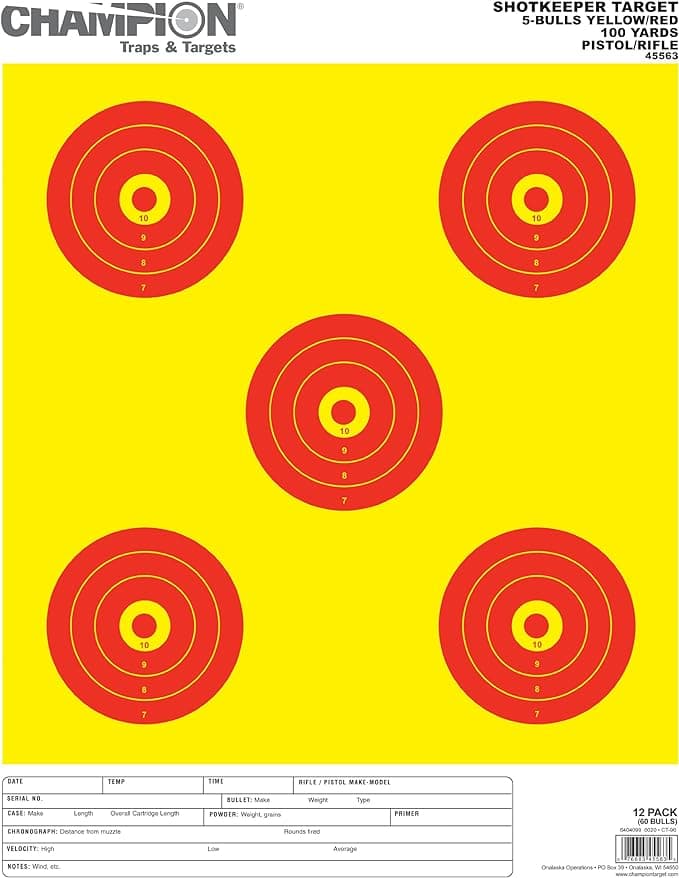 Champion Shotkeeper Targets Ron Shirk Shooting Supplies LLC